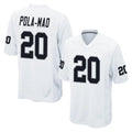 Johmsee LV.Raiders #20 Isaiah Pola-Mao Player White Home Game Stitched Jerseys