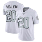 Johmsee LV.Raiders #20 Isaiah Pola-Mao Player White Limited Color Rush Home Game Stitched Jerseys