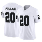 Johmsee LV.Raiders #20 Isaiah Pola-Mao Player White Limited Vapor F.U.S.E. Home Game Stitched Jerseys