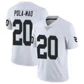 Johmsee LV.Raiders #20 Isaiah Pola-Mao Player White Limited Vapor Untouchable Home Game Stitched Jerseys