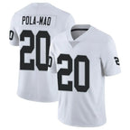 Johmsee LV.Raiders #20 Isaiah Pola-Mao Player White Limited Vapor Untouchable Home Game Stitched Jerseys