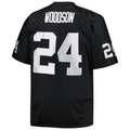 Johmsee LV.Raiders #24 Charles Woodson Mitchell & Ness Black Big & Tall 1998 Retired Player Replica Jersey