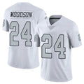 Johmsee LV.Raiders #24 Charles Woodson Player White Alternate Vapor Limited Stitched Jerseys