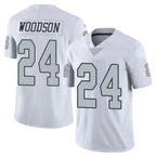 Johmsee LV.Raiders #24 Charles Woodson Player White Alternate Vapor Limited Stitched Jerseys