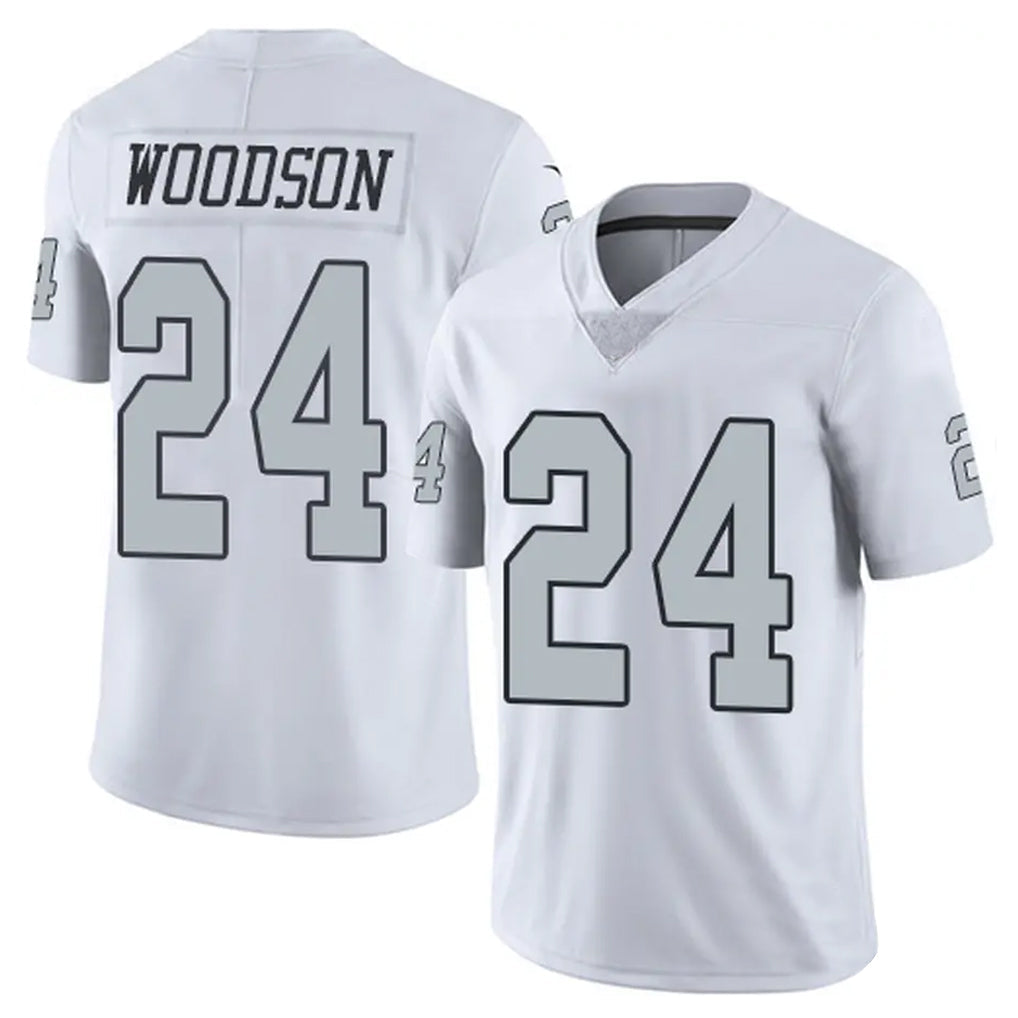 Johmsee LV.Raiders #24 Charles Woodson Player White Alternate Vapor Limited Stitched Jerseys