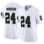 Johmsee LV.Raiders #24 Charles Woodson Player White Vapor F.U.S.E Limited Stitched Jerseys