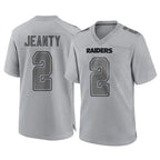 Johmsee LV.Raiders #2 Ashton Jeanty Player Gray Atmosphere Fashion Limited Game Stitched Jerseys