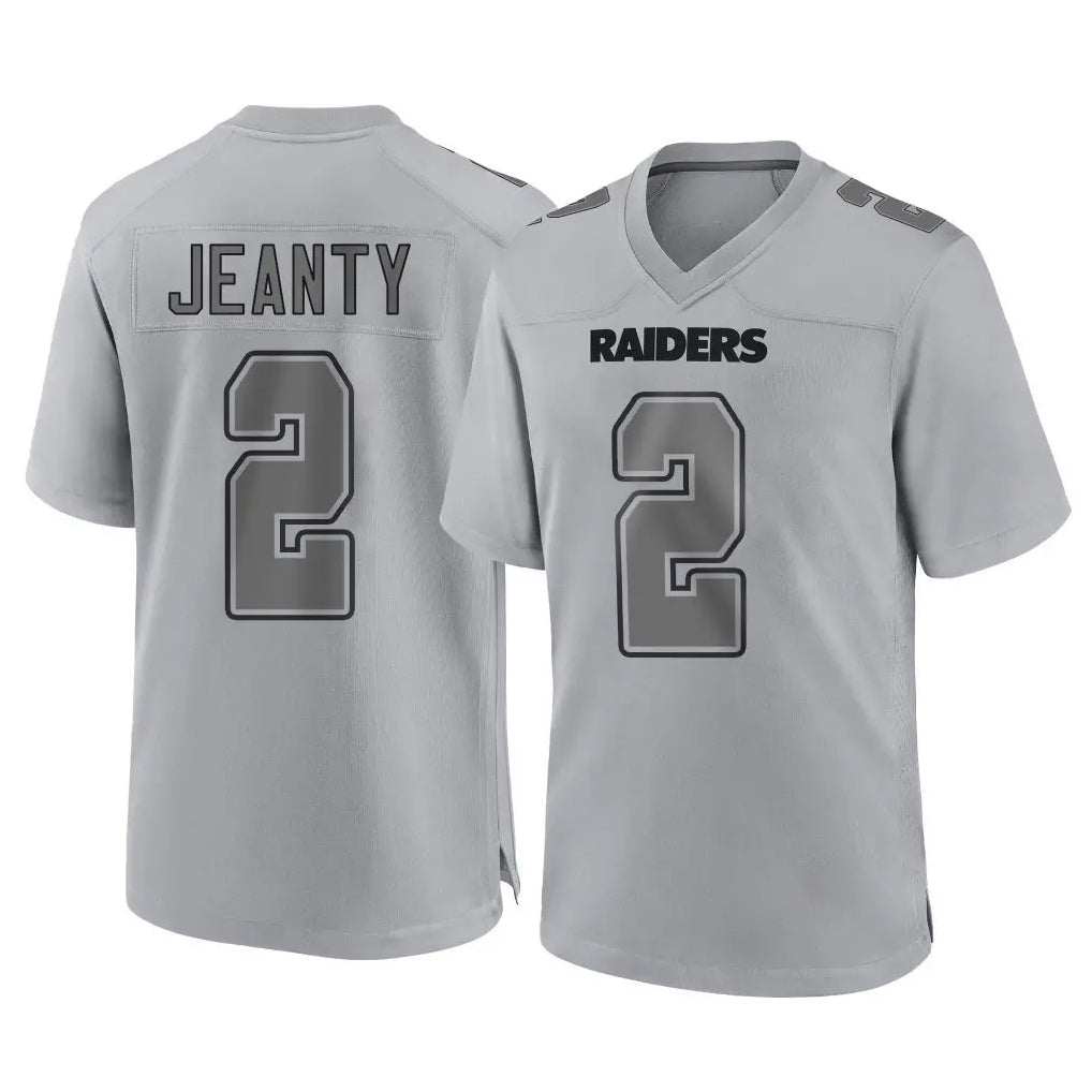 Johmsee LV.Raiders #2 Ashton Jeanty Player Gray Atmosphere Fashion Limited Game Stitched Jerseys