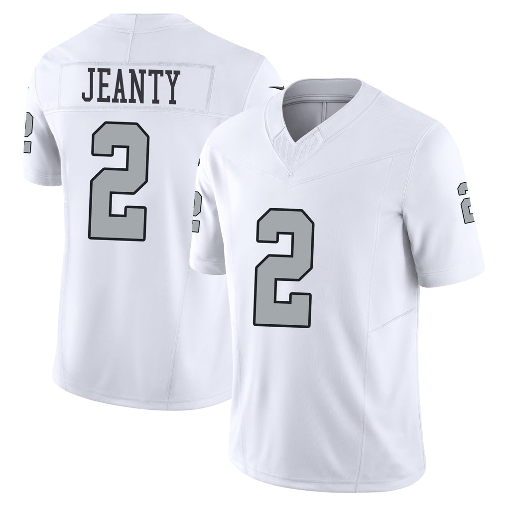 Johmsee LV.Raiders #2 Ashton Jeanty Player White Alternate Vapor F.U.S.E Limited Stitched Jerseys