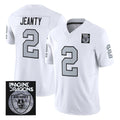 Johmsee LV.Raiders #2 Ashton Jeanty Player White Vapor Limited Home Game Stitched Jerseys