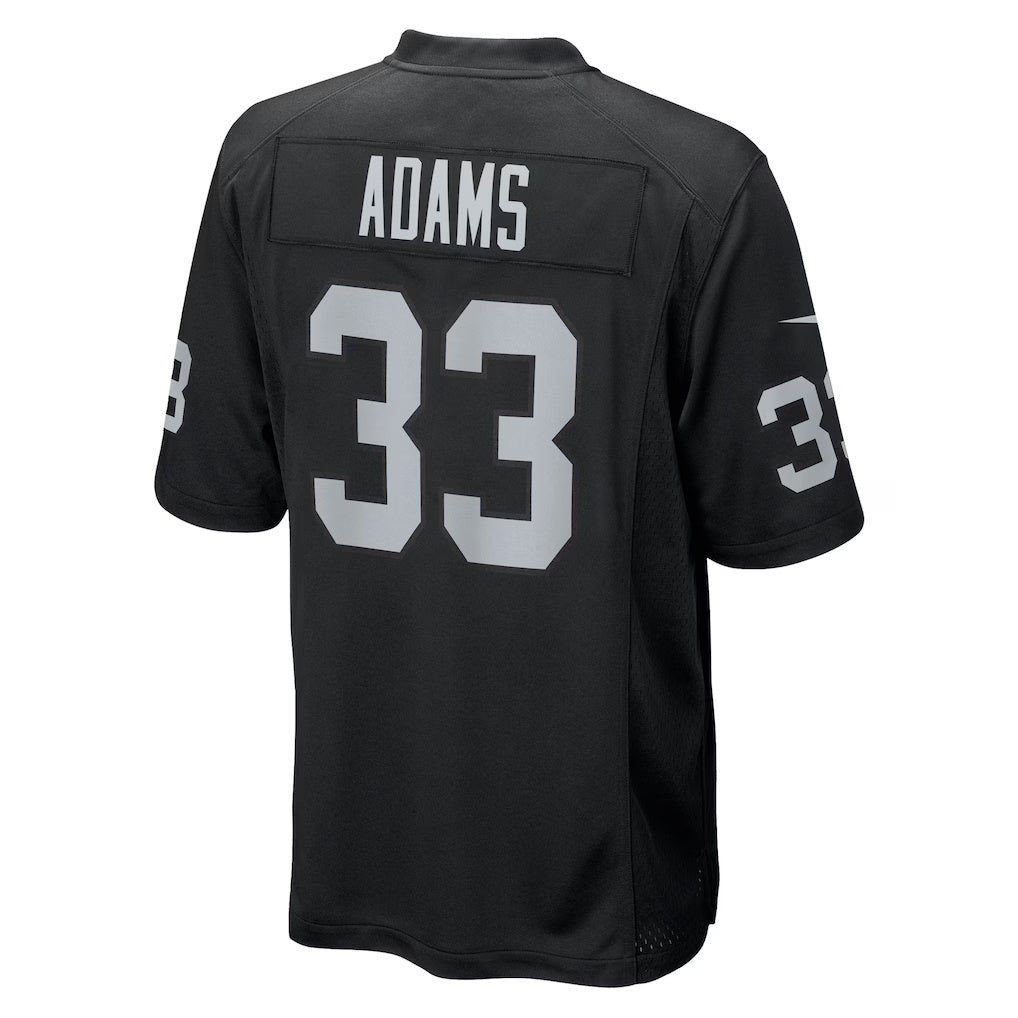 LV.Raiders #33 Jamal Adams Black Team Game American Football Jerseys