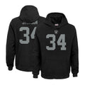 Johmsee LV.Raiders #34 Bo Jackson Player Black Salute to Service Hoodies Stitched Jerseys