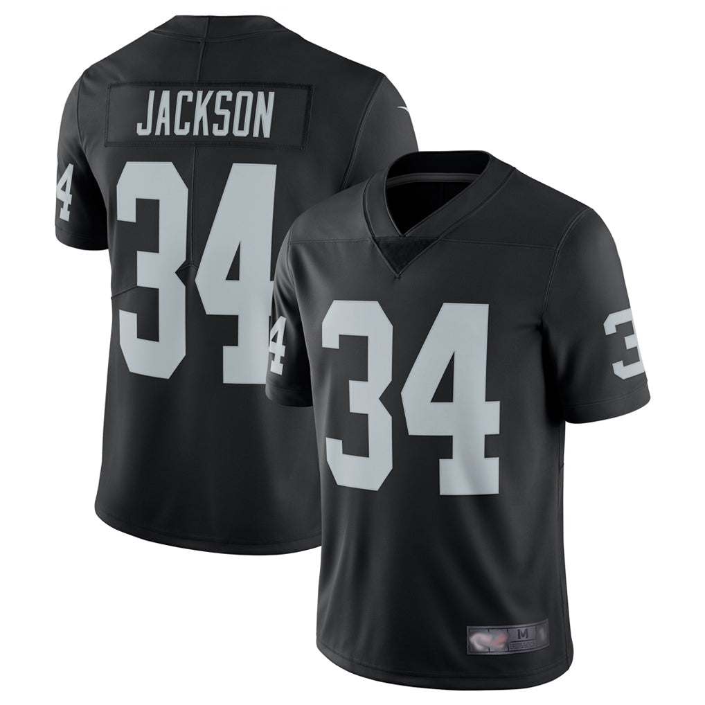 Johmsee LV.Raiders #34 Bo Jackson Player Black Vapor Limited Stitched Jerseys