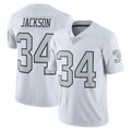 Johmsee LV.Raiders #34 Bo Jackson Player White Alternate Vapor F.U.S.E Limited Stitched Jerseys
