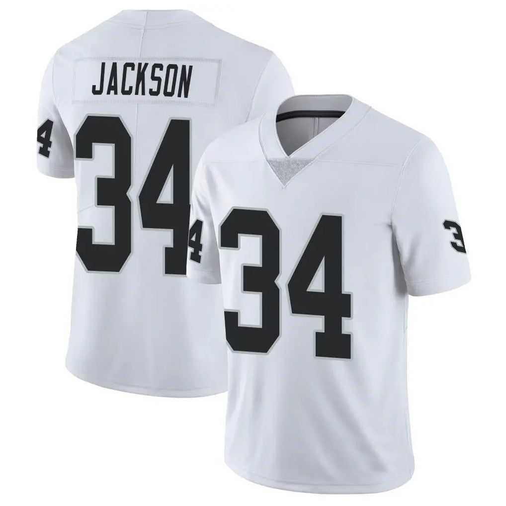 Johmsee LV.Raiders #34 Bo Jackson Player White Vapor Limited Stitched Jerseys