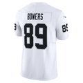 Johmsee LV.Raiders #89 Brock Bowers White Vapor F.U.S.E. Limited Stitched Jerseys