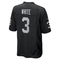 Johmsee LV.Raiders #3 Zamir White Black Team Game Stitched Jerseys