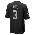 Johmsee LV.Raiders #3 Zamir White Black Team Game Stitched Jerseys