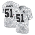 Johmsee LV.Raiders #51 Malcolm Koonce Player Arctic Camo Salute To Service Limited Game Stitched Jerseys
