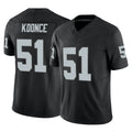 Johmsee LV.Raiders #51 Malcolm Koonce Player Black Limited Vapor F.U.S.E. Home Game Stitched Jerseys