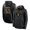 Johmsee LV.Raiders #51 Malcolm Koonce Player Black Salute to Service Hoodies Limited Game Stitched Jerseys