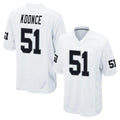 Johmsee LV.Raiders #51 Malcolm Koonce Player White Home Game Stitched Jerseys