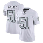 Johmsee LV.Raiders #51 Malcolm Koonce Player White Limited Color Rush Home Game Stitched Jerseys