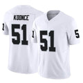 Johmsee LV.Raiders #51 Malcolm Koonce Player White Limited Vapor F.U.S.E. Home Game Stitched Jerseys