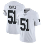 Johmsee LV.Raiders #51 Malcolm Koonce Player White Limited Vapor Untouchable Home Game Stitched Jerseys