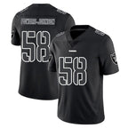 Johmsee LV.Raiders #58 Jackson Powers-Johnson Player Black Limited Black Impact Home Game Stitched Jerseys