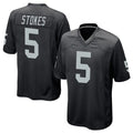 Johmsee LV.Raiders #5 Eric Stokes Player Black Home Game Stitched Jerseys