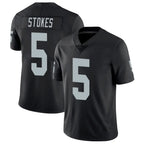 Johmsee LV.Raiders #5 Eric Stokes Player Black Limited Vapor Untouchable Home Game Stitched Jerseys