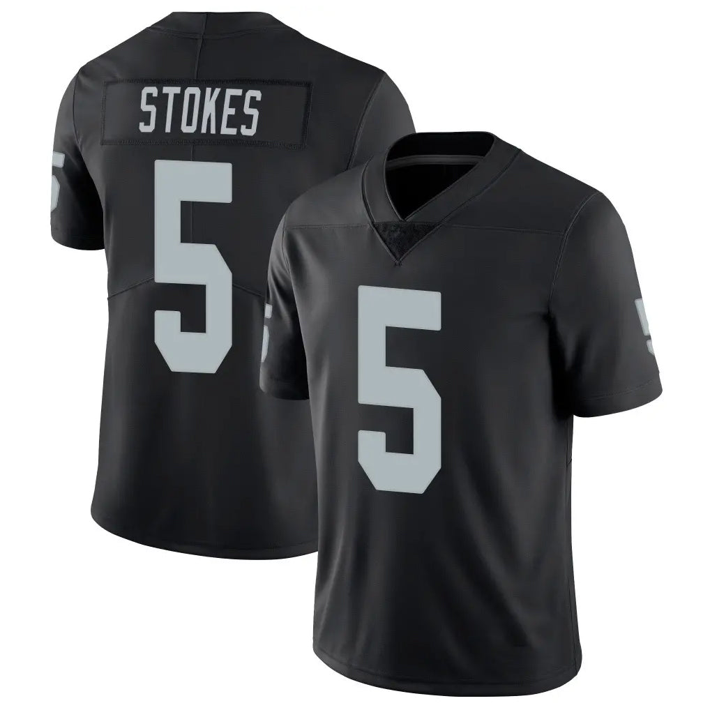Johmsee LV.Raiders #5 Eric Stokes Player Black Limited Vapor Untouchable Home Game Stitched Jerseys