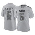 Johmsee LV.Raiders #5 Eric Stokes Player Gray Atmosphere Fashion Limited Game Stitched Jerseys