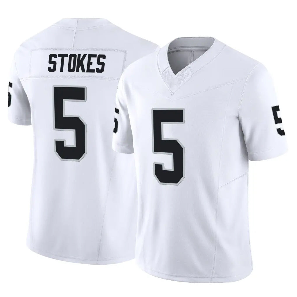 Johmsee LV.Raiders #5 Eric Stokes Player White Limited Vapor F.U.S.E. Home Game Stitched Jerseys