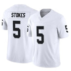 Johmsee LV.Raiders #5 Eric Stokes Player White Limited Vapor F.U.S.E. Home Game Stitched Jerseys