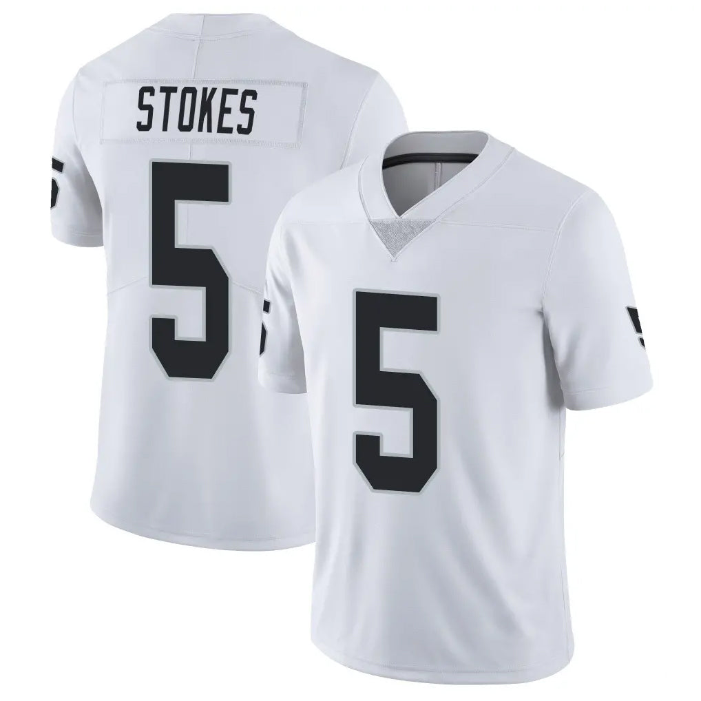 Johmsee LV.Raiders #5 Eric Stokes Player White Limited Vapor Untouchable Home Game Stitched Jerseys