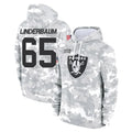 Johmsee LV.Raiders #65 Tyler Linderbaum Player Arctic Camo Salute to Service Hoodies Limited Game Stitched Jerseys