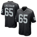 Johmsee LV.Raiders #65 Tyler Linderbaum Player Black Home Game Stitched Jerseys