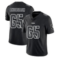 Johmsee LV.Raiders #65 Tyler Linderbaum Player Black Limited Black Impact Home Game Stitched Jerseys
