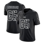Johmsee LV.Raiders #65 Tyler Linderbaum Player Black Limited Black Impact Home Game Stitched Jerseys