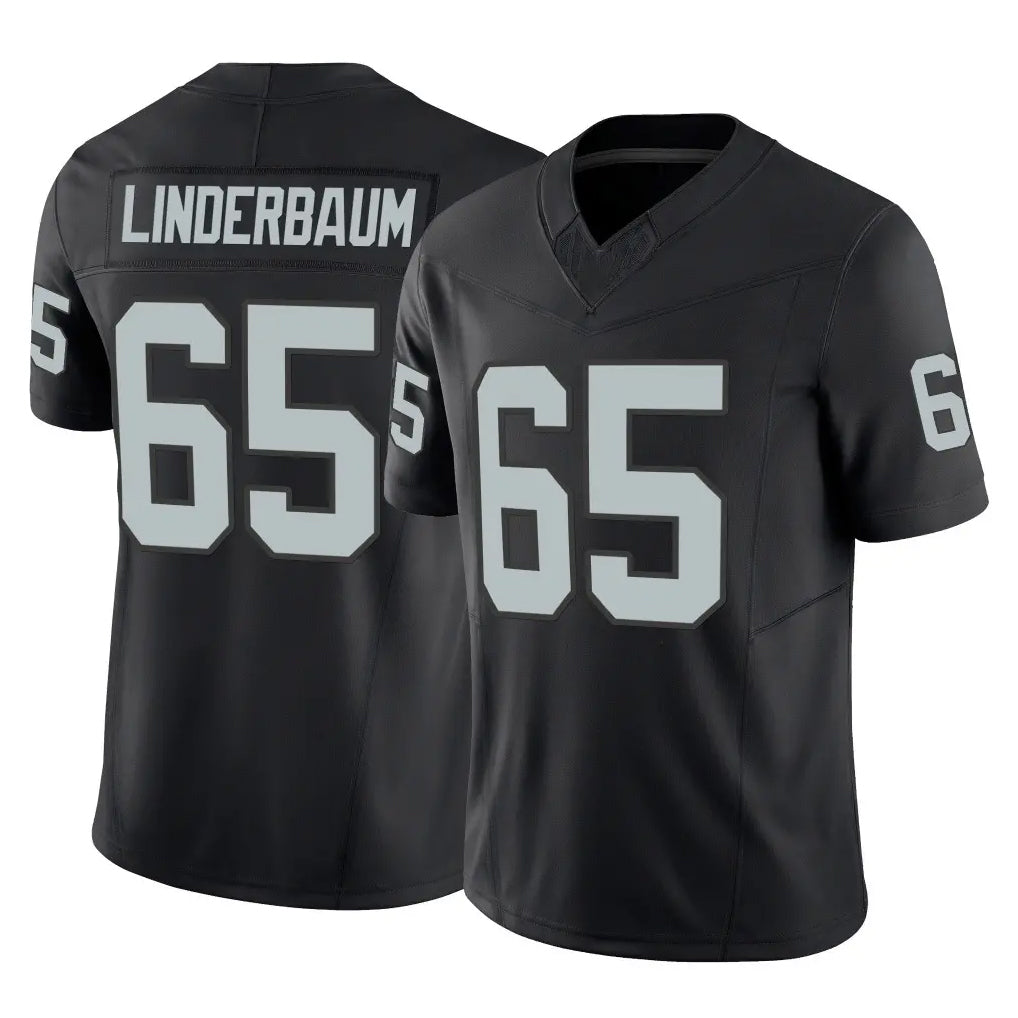Johmsee LV.Raiders #65 Tyler Linderbaum Player Black Limited Vapor F.U.S.E. Home Game Stitched Jerseys