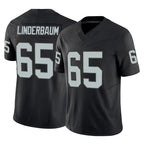 Johmsee LV.Raiders #65 Tyler Linderbaum Player Black Limited Vapor F.U.S.E. Home Game Stitched Jerseys
