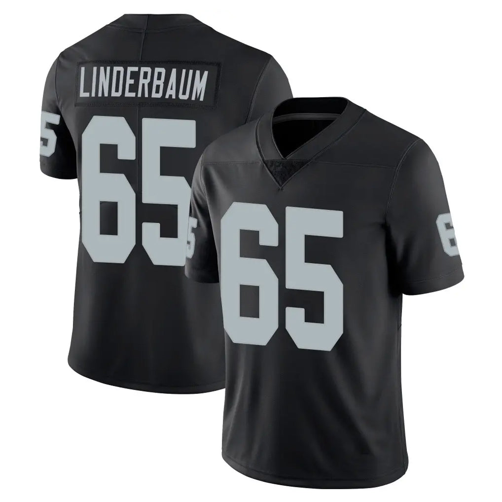 Johmsee LV.Raiders #65 Tyler Linderbaum Player Black Limited Vapor Untouchable Home Game Stitched Jerseys