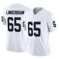 Johmsee LV.Raiders #65 Tyler Linderbaum Player White Limited Vapor F.U.S.E. Home Game Stitched Jerseys