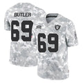 Johmsee LV.Raiders #69 Adam Butler Player Arctic Camo Salute To Service Limited Game Stitched Jerseys