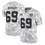 Johmsee LV.Raiders #69 Adam Butler Player Arctic Camo Salute To Service Limited Game Stitched Jerseys