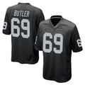 Johmsee LV.Raiders #69 Adam Butler Player Black Home Game Stitched Jerseys