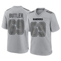 Johmsee LV.Raiders #69 Adam Butler Player Gray Atmosphere Fashion Limited Game Stitched Jerseys