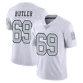 Johmsee LV.Raiders #69 Adam Butler Player White Limited Color Rush Home Game Stitched Jerseys